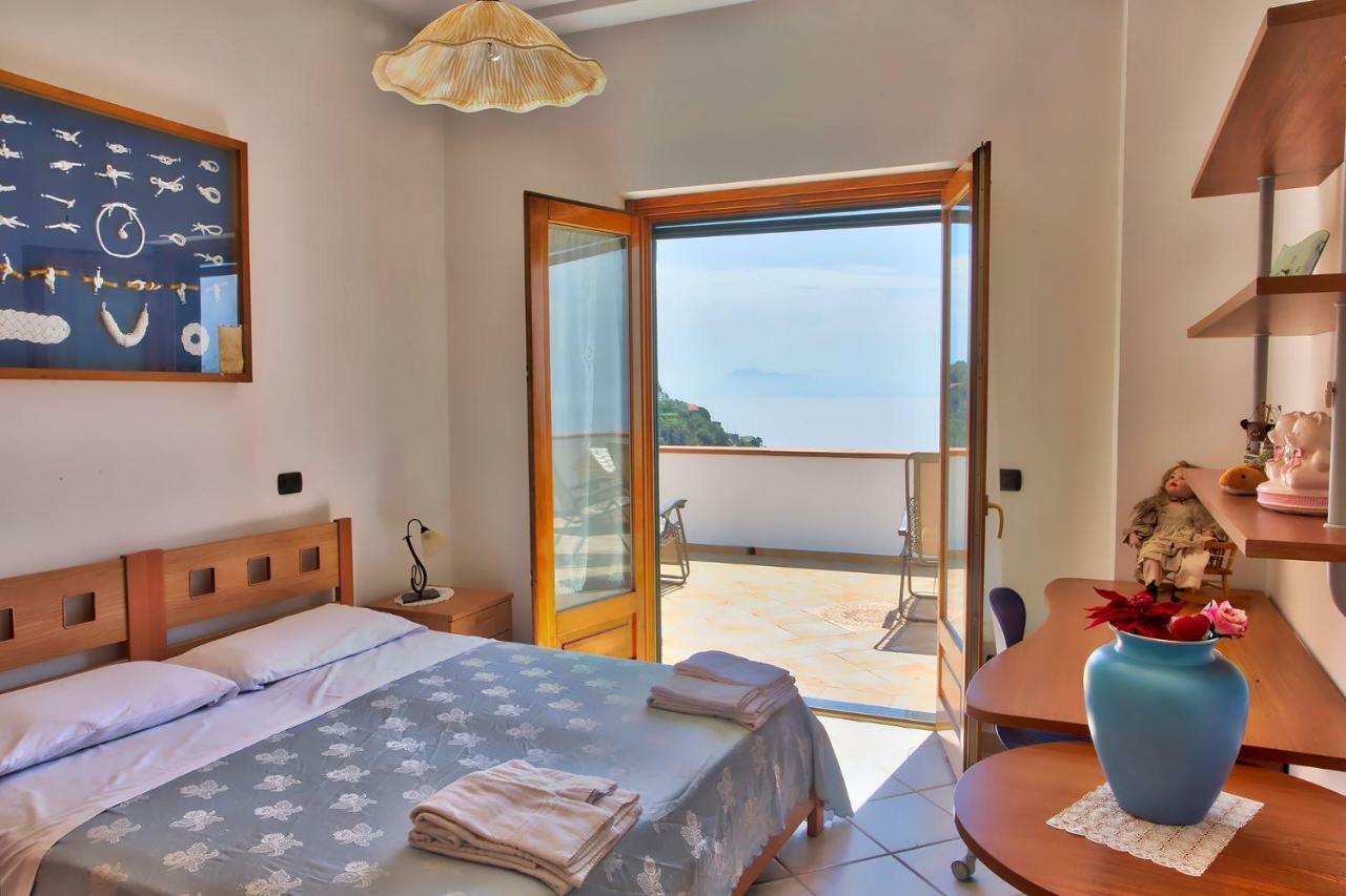 "Casalena" Villa A Furore Amalfi Coast Con Grande Terrazzo E Vista Sul Mare Exterior foto