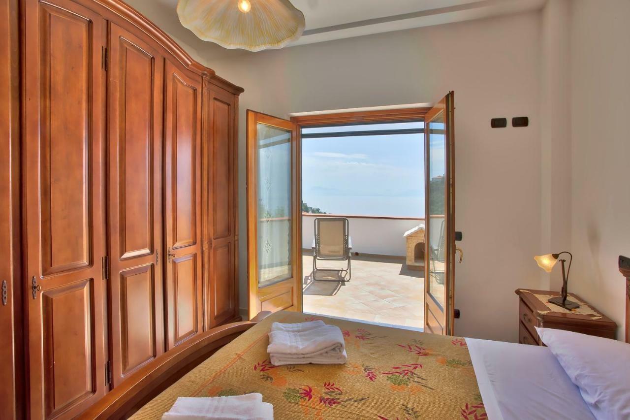 "Casalena" Villa A Furore Amalfi Coast Con Grande Terrazzo E Vista Sul Mare Exterior foto